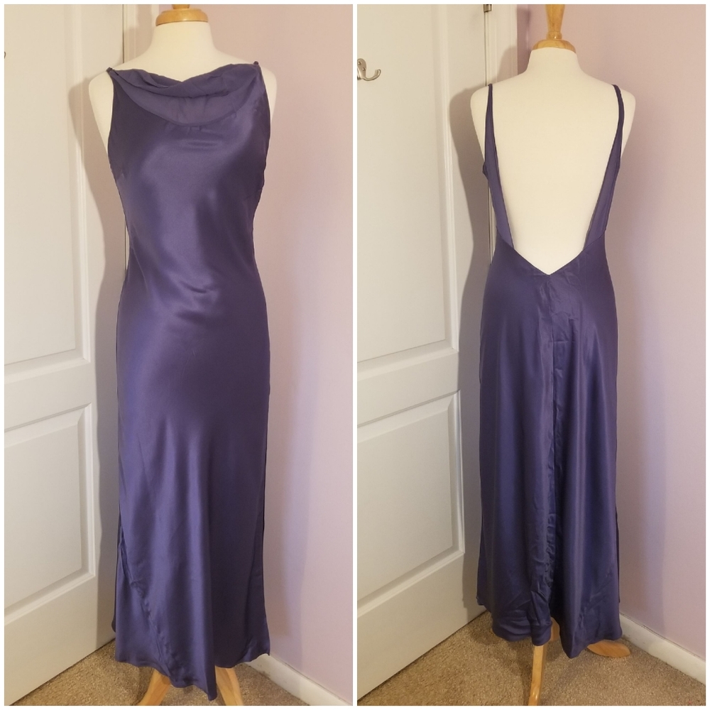 Vintage Silk Victoria's Secret Low Back Nightgown